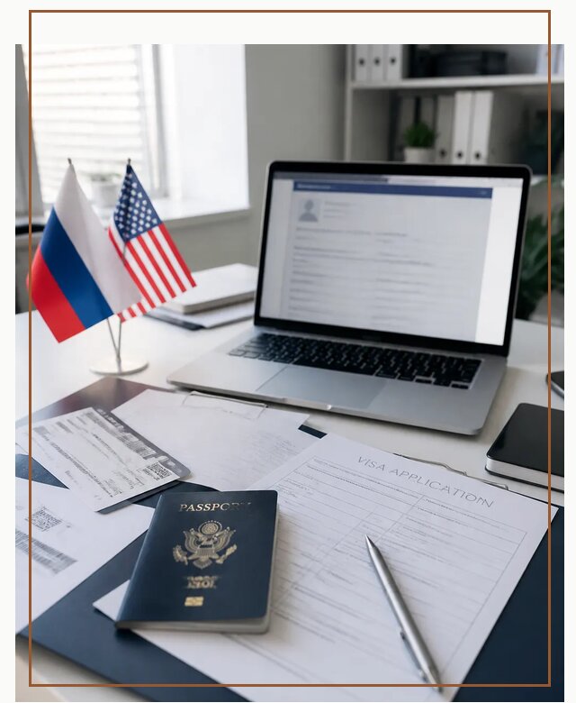 Оформление визы в США для туристов и бизнеса в Петергофе