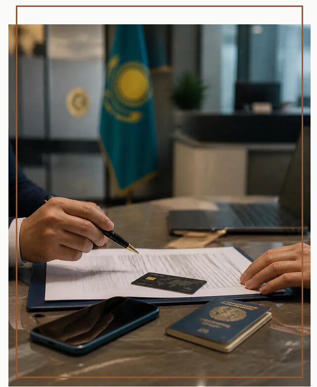 Открытие счета и банковской карты в Казахстане в Петергофе